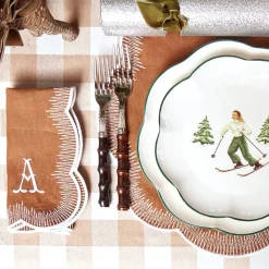 Mrs. Alice Alathea Caramel Linen Placemats & Napkins (Set Of 4)