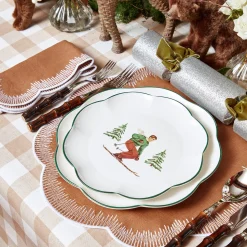 Discount Mrs. Alice Alathea Caramel Linen Placemats (Set Of 4)