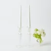 Mrs. Alice Amelie Clear Candle Holders (Pair)