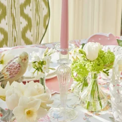 Mrs. Alice Amelie Clear Candle Holders (Pair)