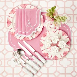 Best Mrs. Alice Amelie Pink Napkins (Set Of 4)