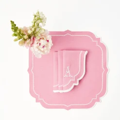 Clearance Mrs. Alice Amelie Pink Placemats & Napkins (Set Of 4)