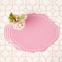 Outlet Mrs. Alice Amelie Pink Placemats (Set Of 4)