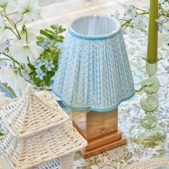Outlet Mrs. Alice Baby Blue Lotus Lampshade