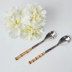 Discount Mrs. Alice Bamboo Salad Servers