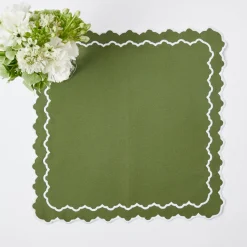 New Mrs. Alice Beatrice Forest Green Napkins (Set Of 4)