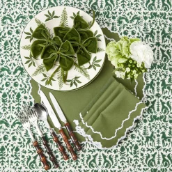 New Mrs. Alice Beatrice Forest Green Napkins (Set Of 4)