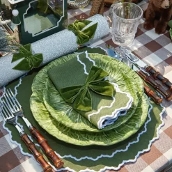 New Mrs. Alice Beatrice Forest Green Napkins (Set Of 4)
