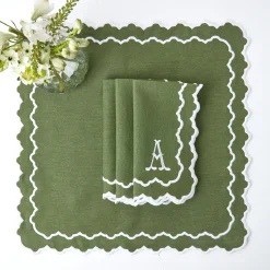New Mrs. Alice Beatrice Forest Green Napkins (Set Of 4)