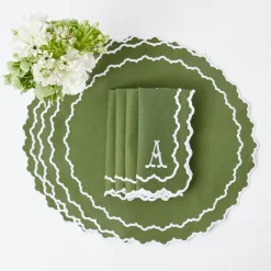 New Mrs. Alice Beatrice Forest Green Napkins (Set Of 4)