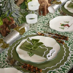New Mrs. Alice Beatrice Forest Green Napkins (Set Of 4)
