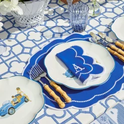 Hot Mrs. Alice Blue Bamboo & Gabrielle Linen Set