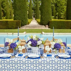 Sale Mrs. Alice Blue Bamboo Tablecloth