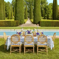 Sale Mrs. Alice Blue Bamboo Tablecloth