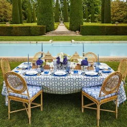 Sale Mrs. Alice Blue Bamboo Tablecloth