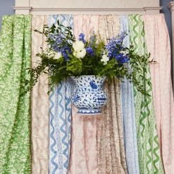 Sale Mrs. Alice Blue Bamboo Trellis Fabric