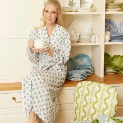 Outlet Mrs. Alice Blue Bouquet Dressing Gown