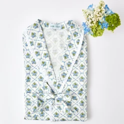 Outlet Mrs. Alice Blue Bouquet Dressing Gown