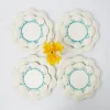 Mrs. Alice Blue Coral Dinner & Starter Plates (Set Of 8)