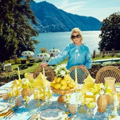 Mrs. Alice Blue Coral Dinner & Starter Plates (Set Of 8)