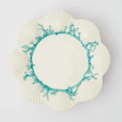 Outlet Mrs. Alice Blue Coral Dinner Plate