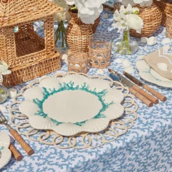 Online Mrs. Alice Blue Coral Tablecloth