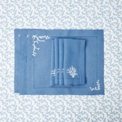 Online Mrs. Alice Blue Coral Tablecloth