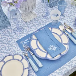 Online Mrs. Alice Blue Coral Tablecloth