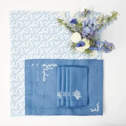 Online Mrs. Alice Blue Coral Tablecloth