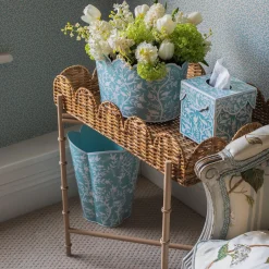 Outlet Mrs. Alice Blue Floral Toleware Set
