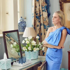 Outlet Mrs. Alice Blue Floral Toleware Set