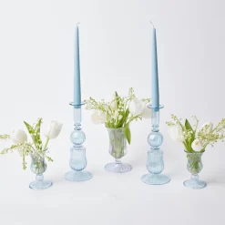 Mrs. Alice Blue Fluted Vase Set