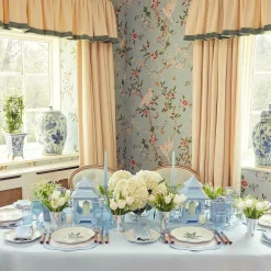 Hot Mrs. Alice Blue Fluted Vases (Pair)