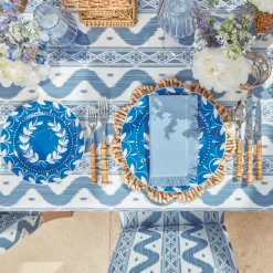 Hot Mrs. Alice Blue Fringe Napkins (Set Of 4)