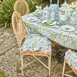 Clearance Mrs. Alice Blue Hydrangea Seat Pad Cushion