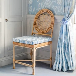 Sale Mrs. Alice Blue Ikat Seat Pad Cushion
