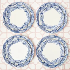 Discount Mrs. Alice Blue Lily Of The Valley Dinner Plates (Set Of 4)