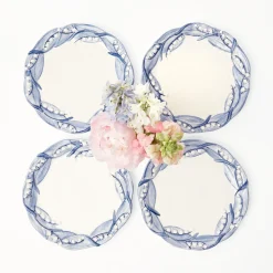 Mrs. Alice Blue Lily Of The Valley Starter Plates (Set Of 4)