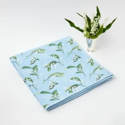 Hot Mrs. Alice Blue Lily Of The Valley Tablecloth