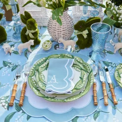 Hot Mrs. Alice Blue Lily Of The Valley Tablecloth