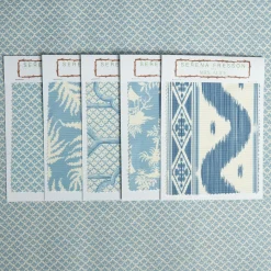 Clearance Mrs. Alice Blue Lotus Flower Fabric