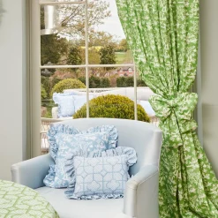 Best Mrs. Alice Blue Pagoda Garden Fabric