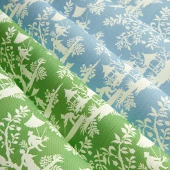 Best Mrs. Alice Blue Pagoda Garden Fabric