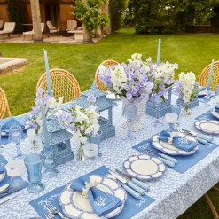 Outlet Mrs. Alice Blue Petal Bamboo Dinner Plate (Set Of 4)