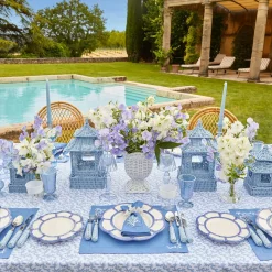Discount Mrs. Alice Blue Petal Bamboo Dinner Plate