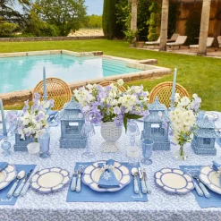 Outlet Mrs. Alice Blue Petal Bamboo Dinner & Starter Plates (Set Of 8)