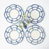 Online Mrs. Alice Blue Petal Bamboo Dinner & Starter Plates (Set Of 8)