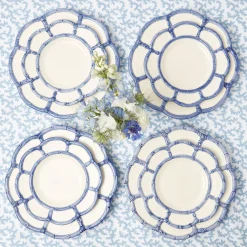 Online Mrs. Alice Blue Petal Bamboo Dinner & Starter Plates (Set Of 8)