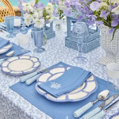 Online Mrs. Alice Blue Petal Bamboo Starter Plate (Set Of 4)