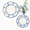 Mrs. Alice Blue Petal Bamboo Starter Plate